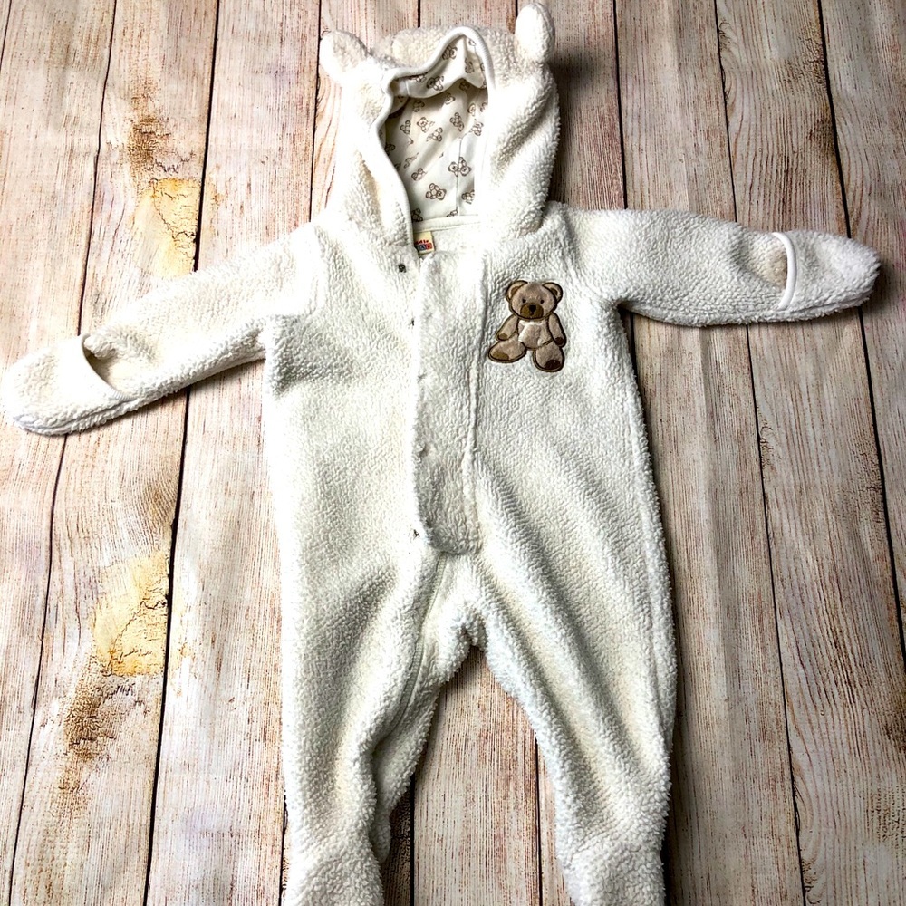 Cuddle Bear Sherpa Snowsuit 6-9months